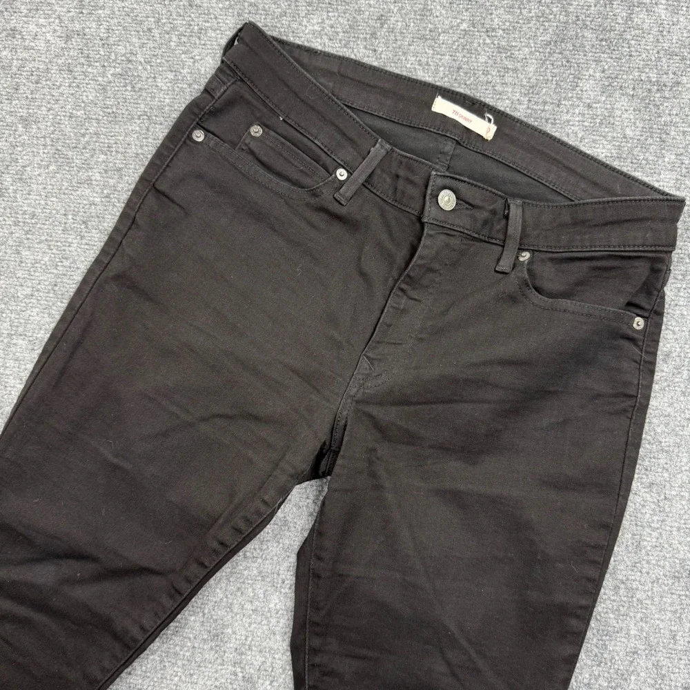 Levi Strauss Co Pants 711 Skinny Black Jeans Size W30 x L30 Cotton Blend Women's